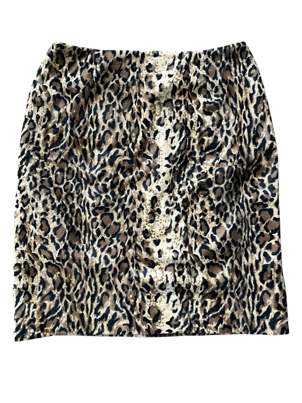 🇨🇦 Vintage Leopard Print Pencil Skirt Y2K 90s Grunge Punk Maximalist Alternative